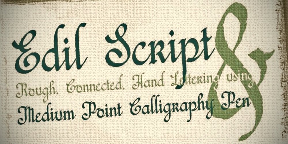 Edil Script font