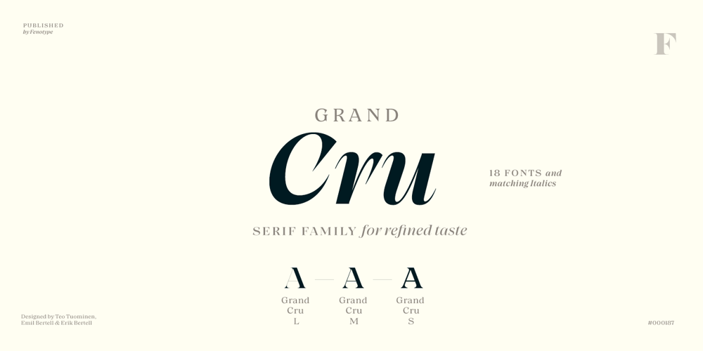 Grand Cru font