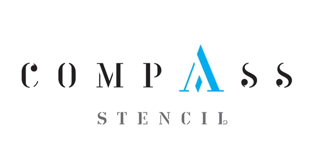Compass TRF Stencil font