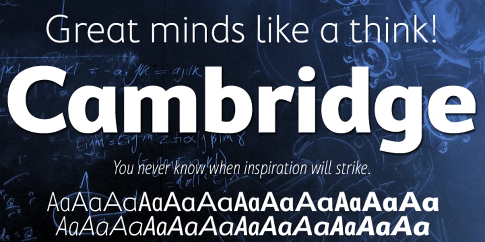 Cambridge font