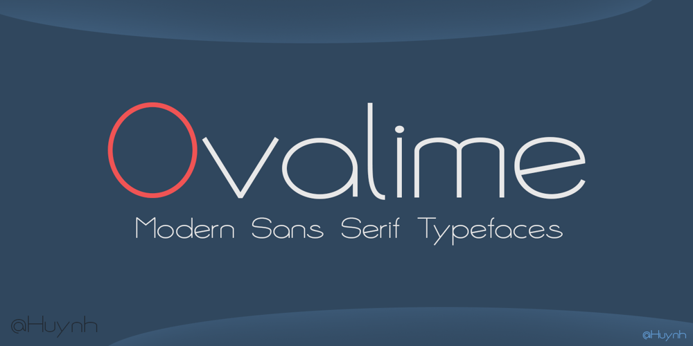 Ovalime font