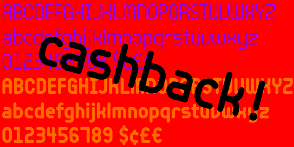 Cashback font