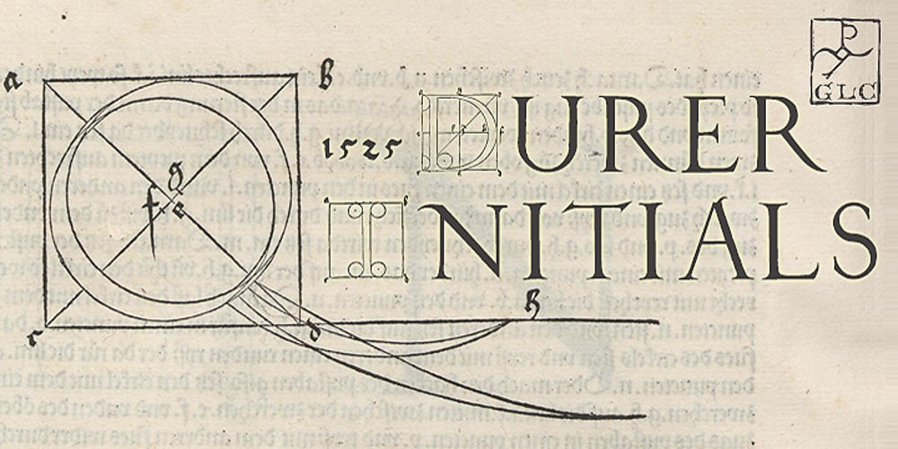 1525 Durer Initials font