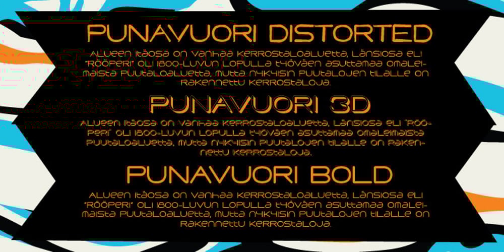 Punavuori font
