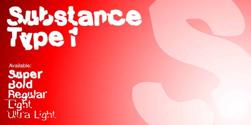 Substance Type 1 font
