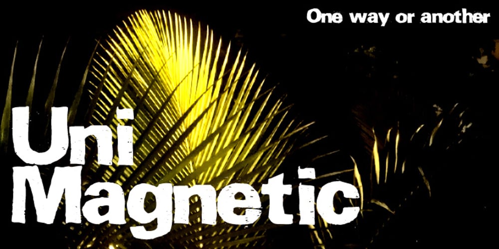 Uni Magnetic font