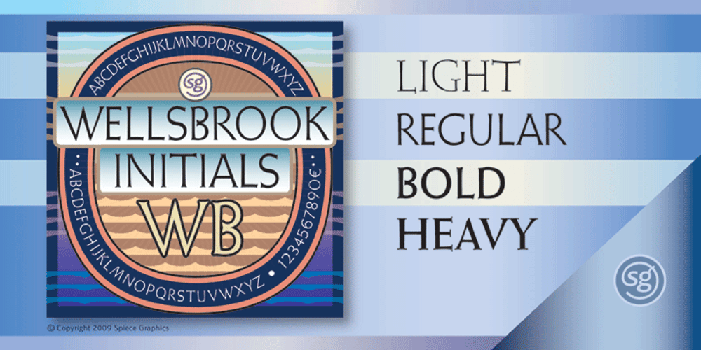 Wellsbrook Initials SG font