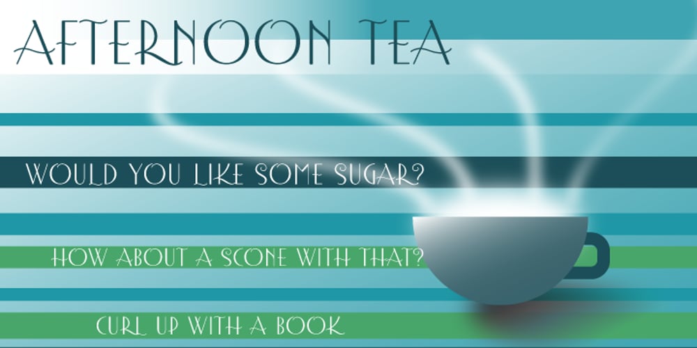 Afternoon Tea font