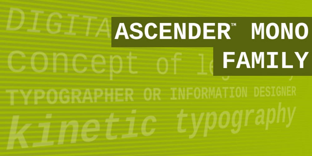 Ascender Sans Mono font