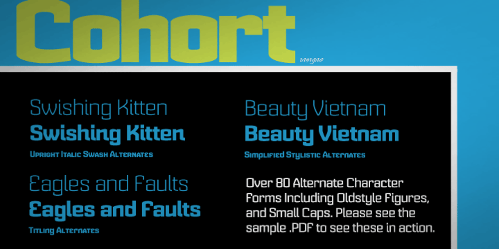 Cohort font