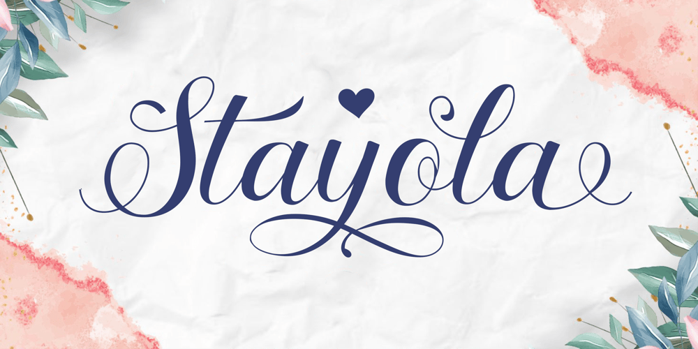 Stayola font