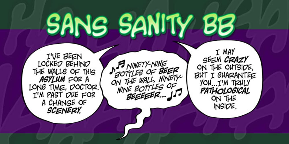Sans Sanity BB font