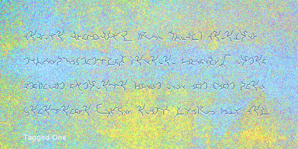 Tagged One font