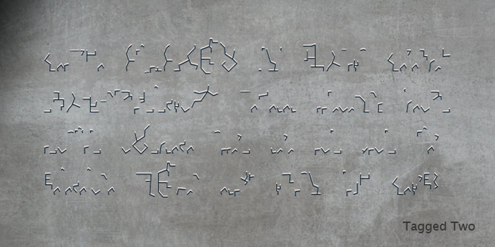Tagged Two font