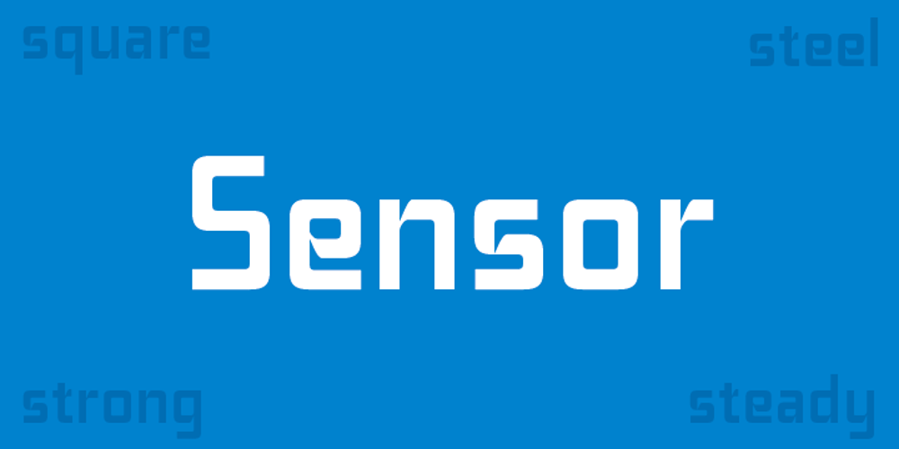 Sensor font