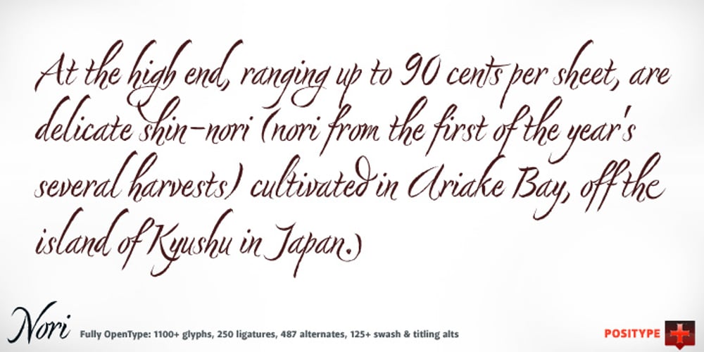 Nori font