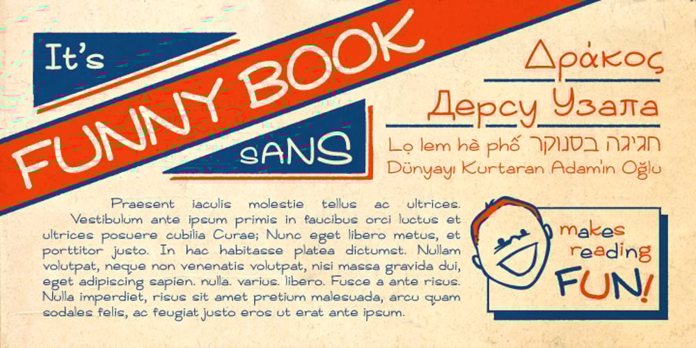 Funny Book Sans font