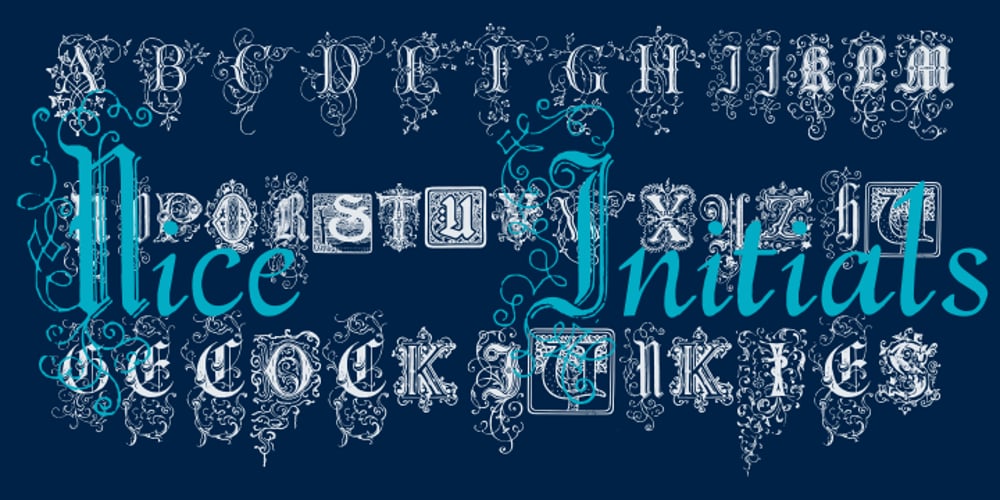 Nice Initials font
