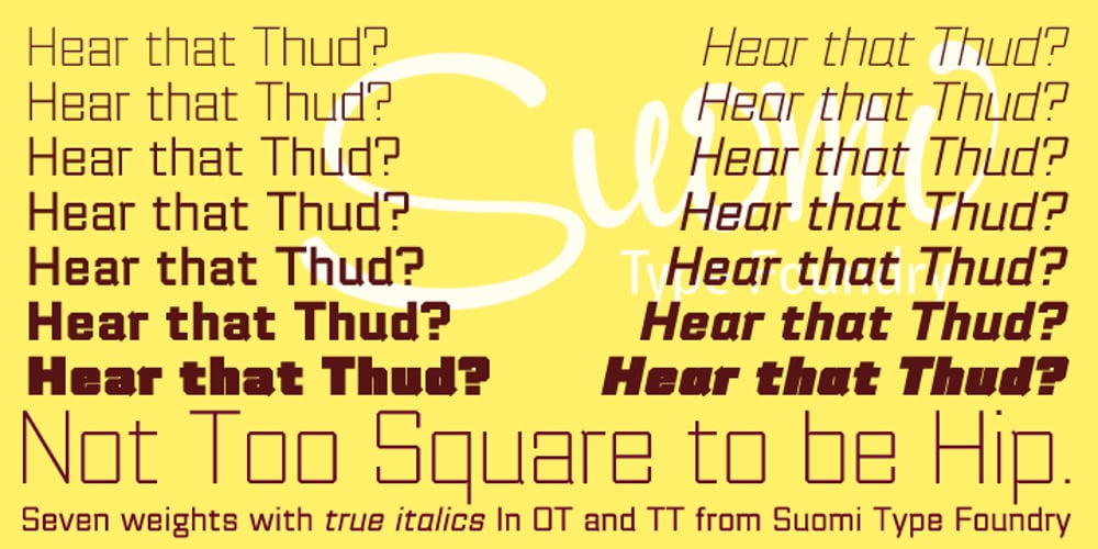Thud font
