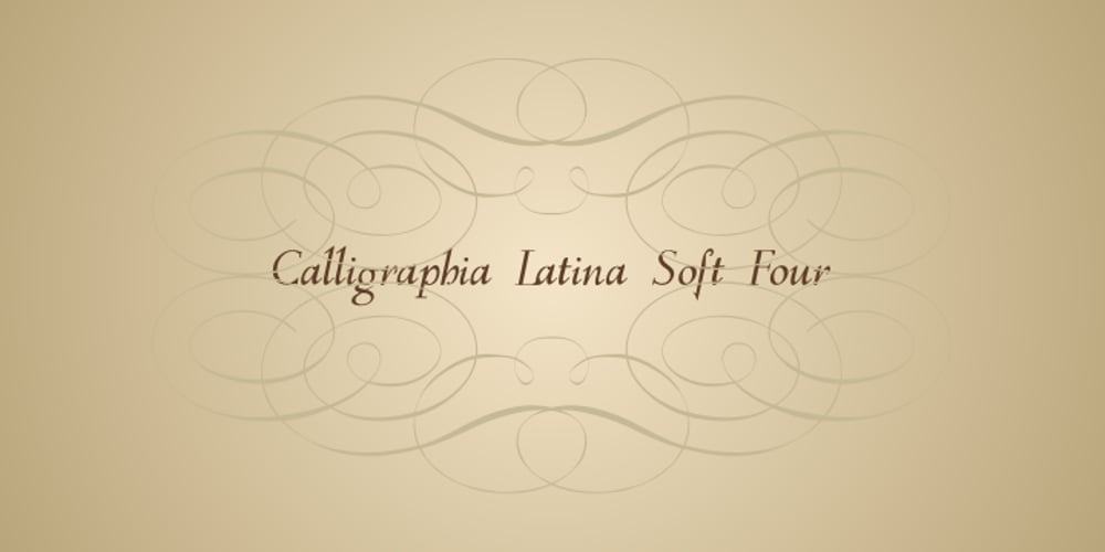 Calligraphia Latina Soft 4 font