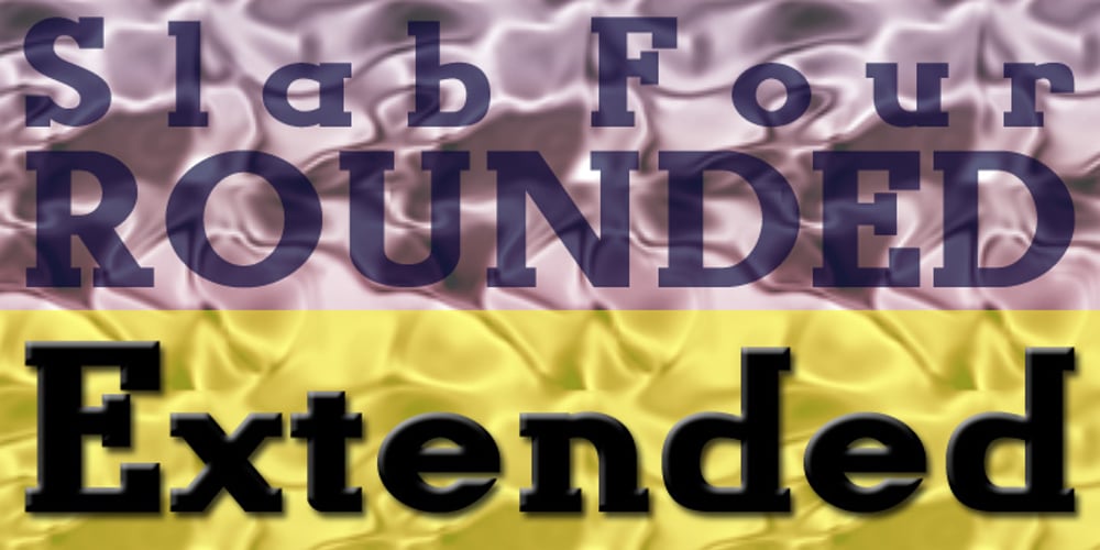 Slab Four Rounded Ext font