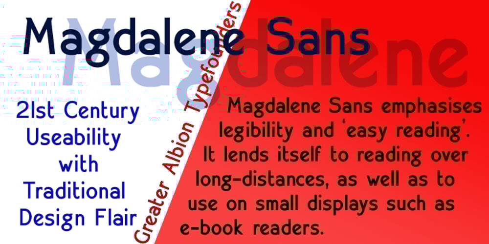 Magdalene Sans font