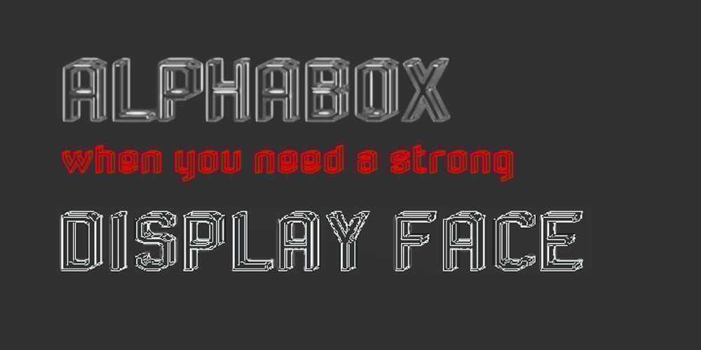 RM Alphabox font