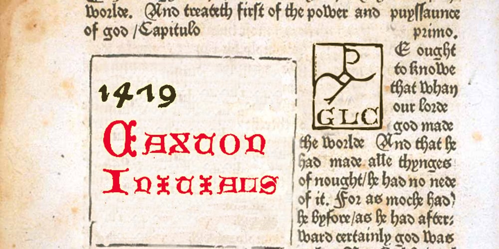 1479 Caxton Initials font