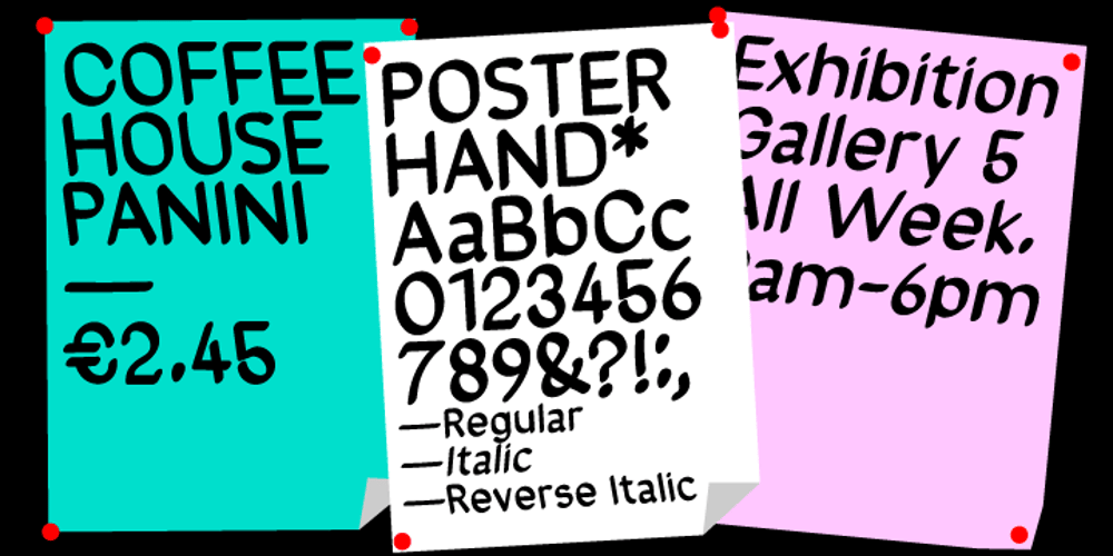 Poster Hand font