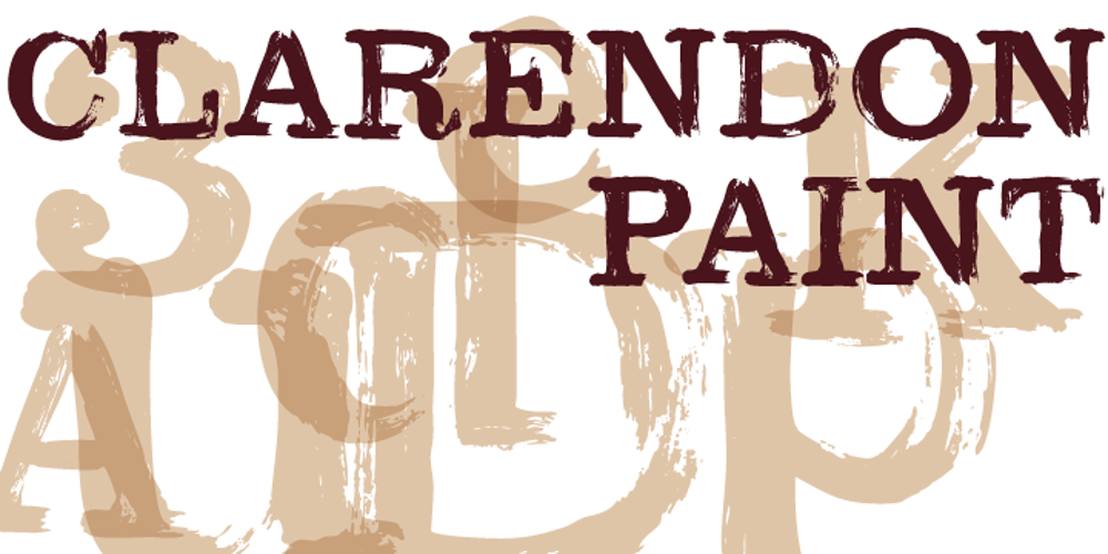 Clarendon Paint font