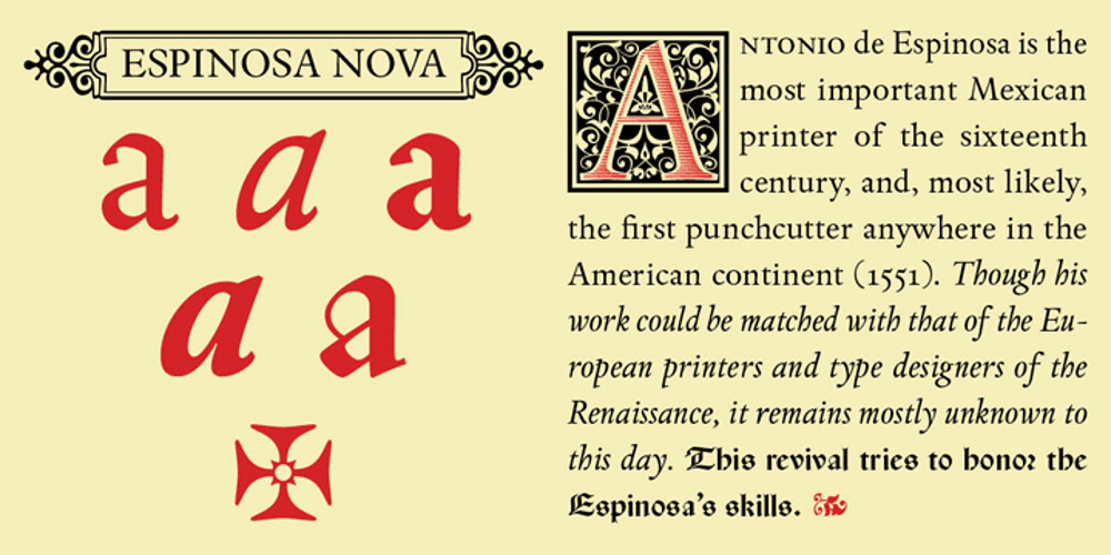 Espinosa Nova font