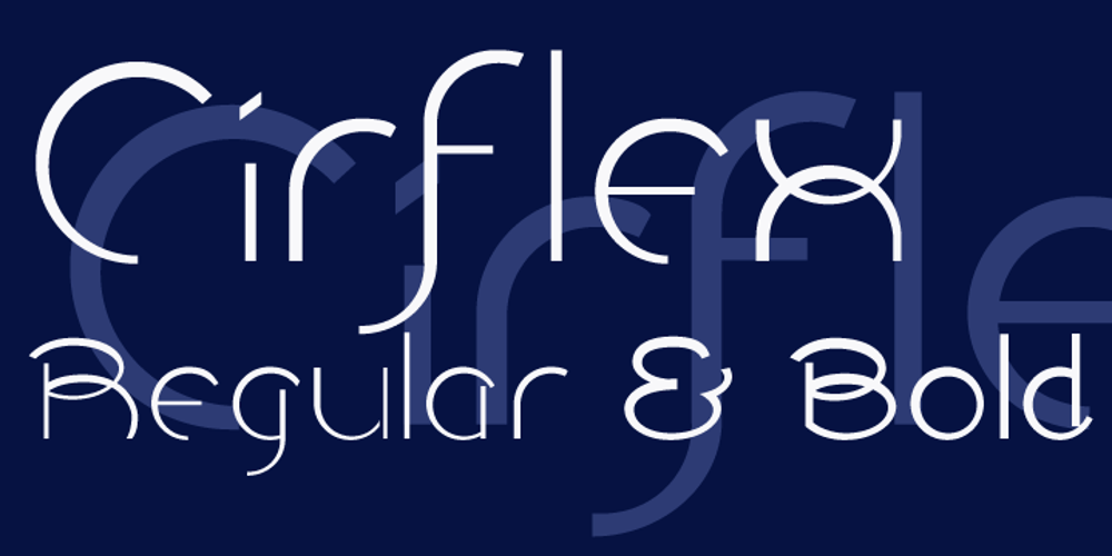 Cirflex font