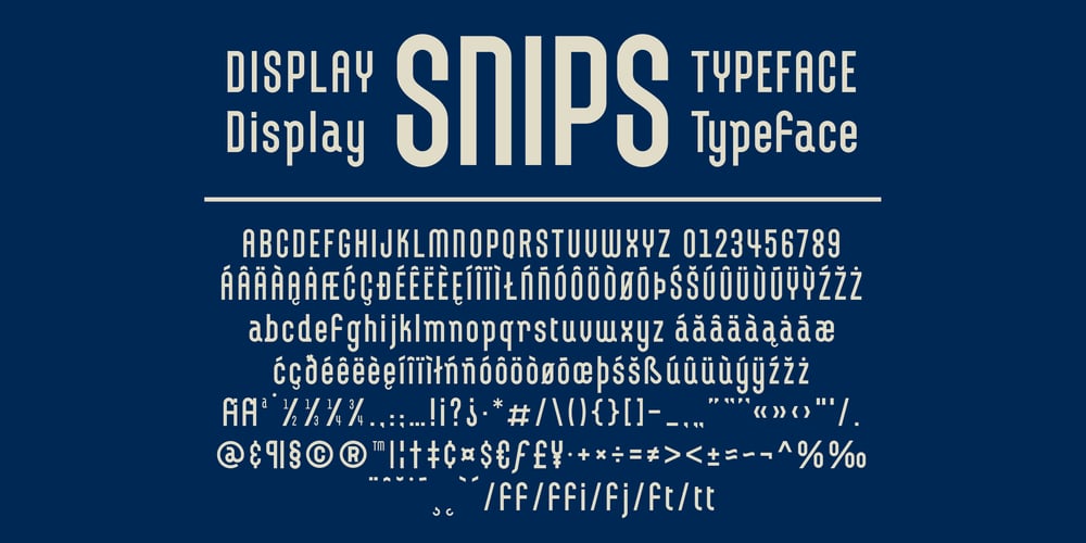 Snips font