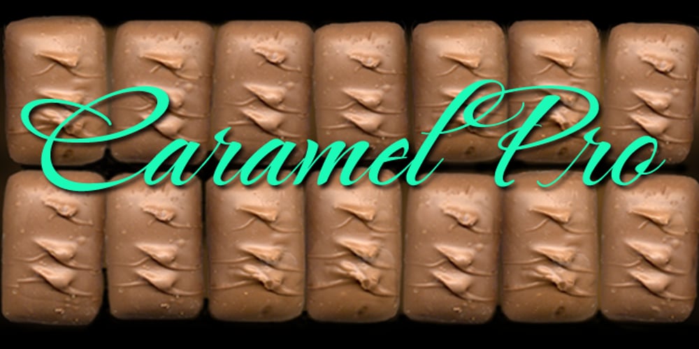 Caramel Pro-ROB font