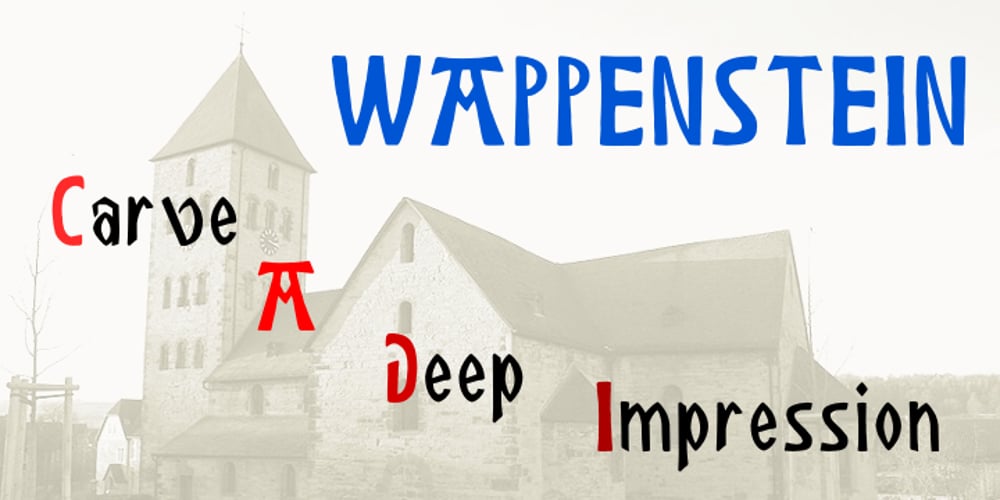 Wappenstein font