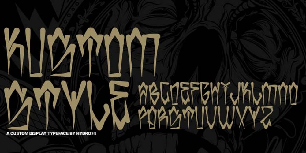 H74 Kustom Style font