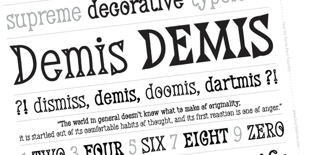Demis font