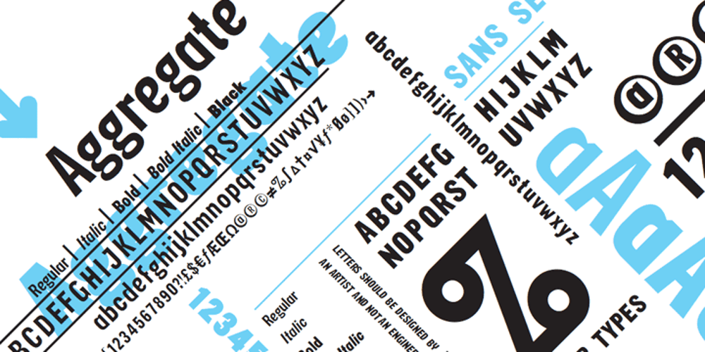Aggregate font