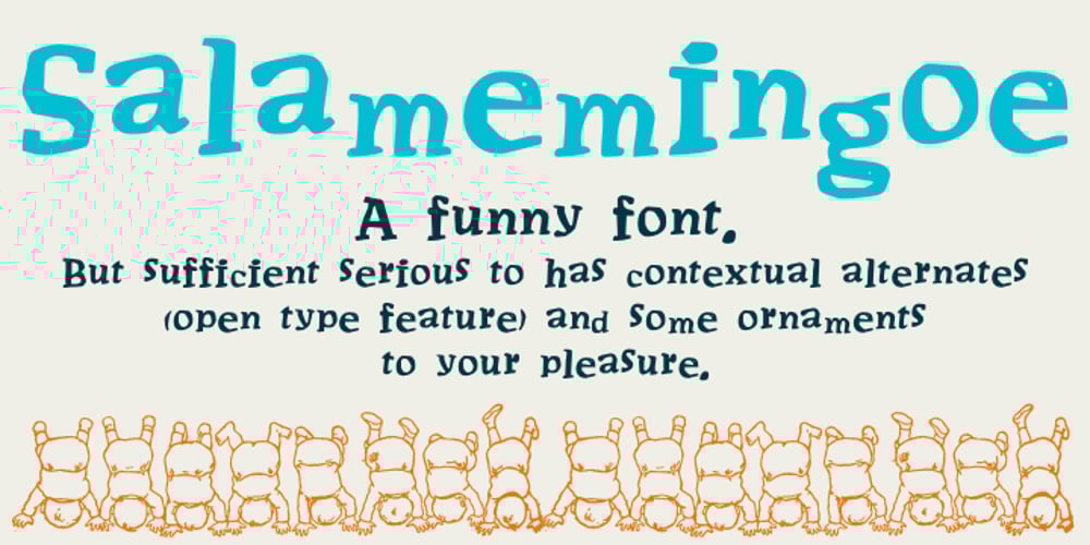 Salamemingoe font