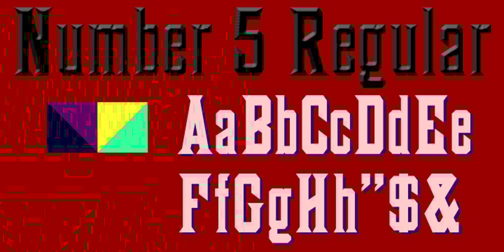 Number5 Reg font
