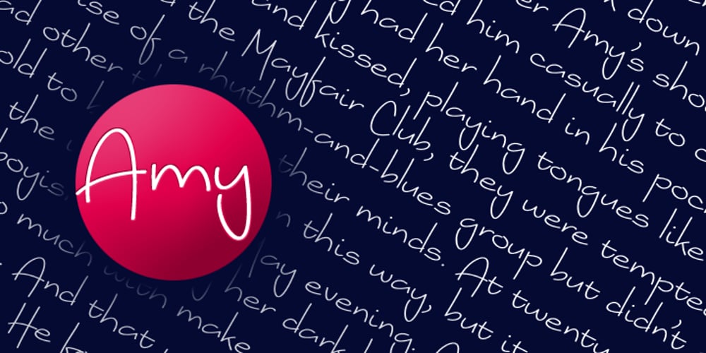 Amy font
