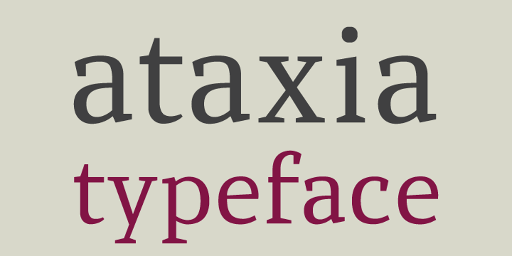 ataxia font