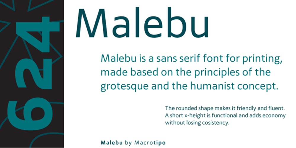 Malebu font