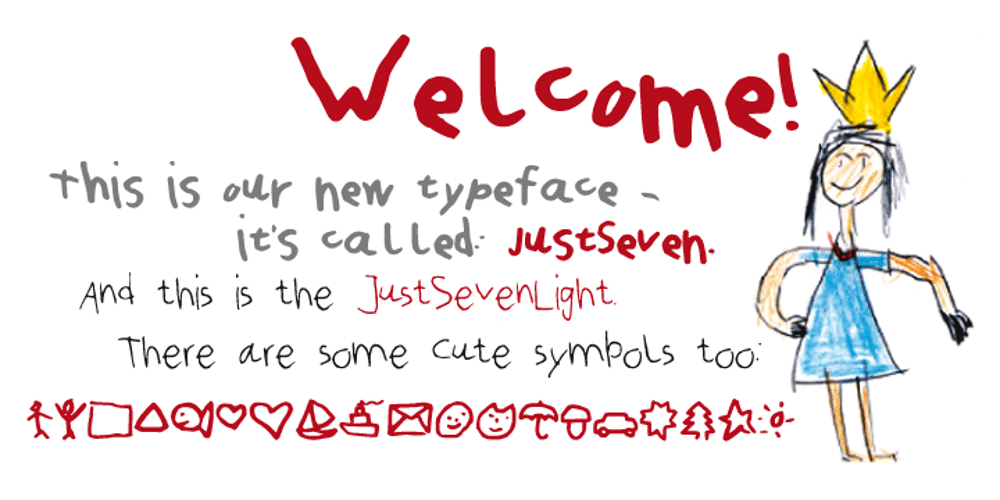 Just Seven font