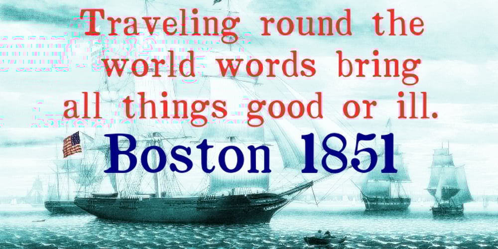 Boston 1851 font