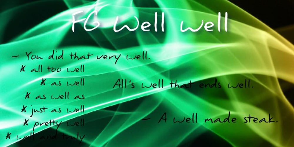 FG Well Well font