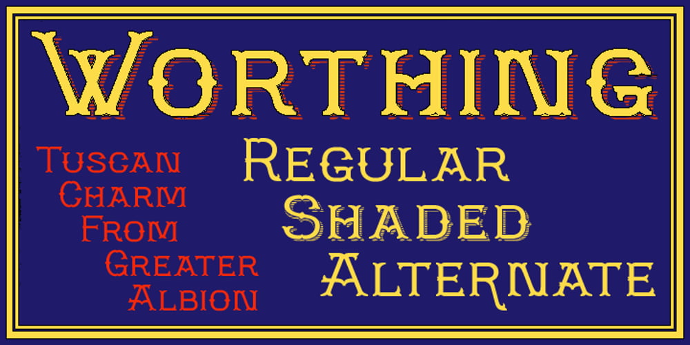 Worthing font