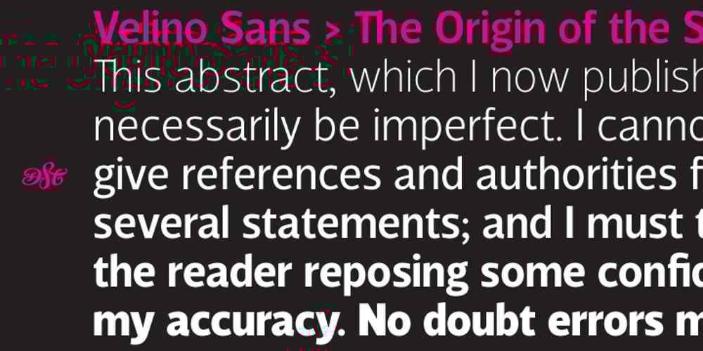 Velino Sans font