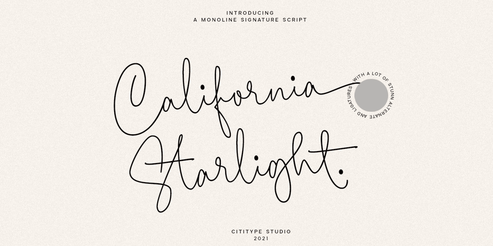 California Starlight font