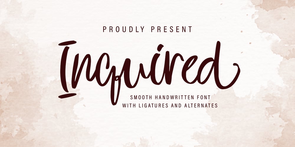 Inquired font
